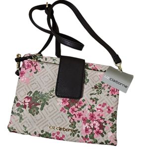 Liz Claborne Floral Crossbody Purse